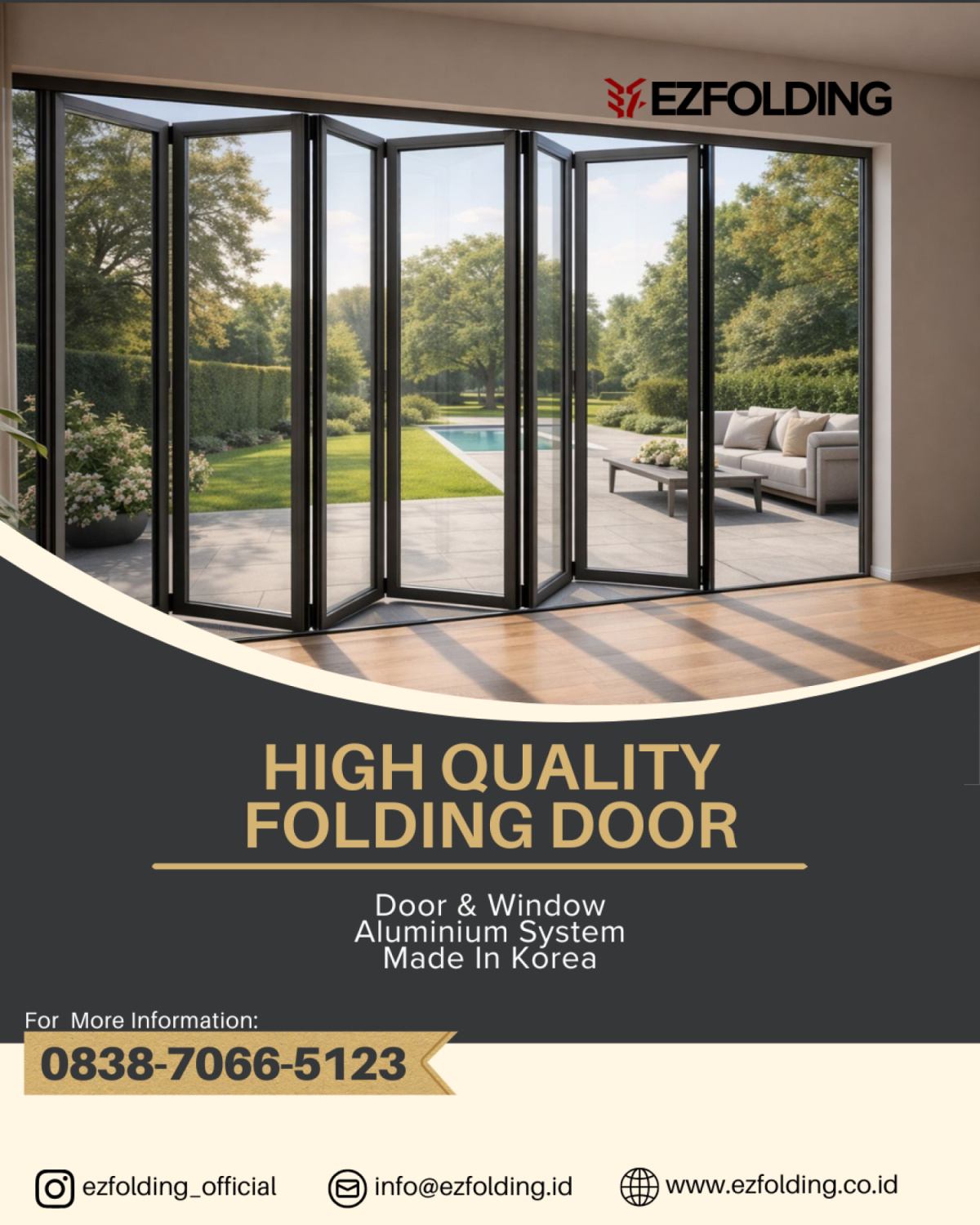 high quality folding door - Ezfolding Indonesia