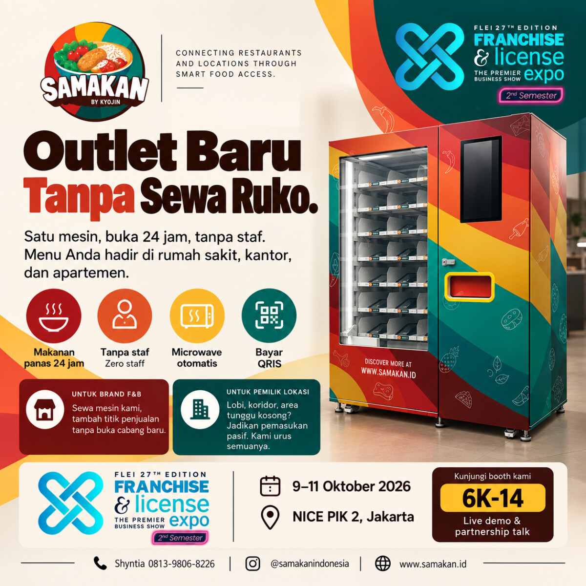 Outlet baru tanpa sewa ruko