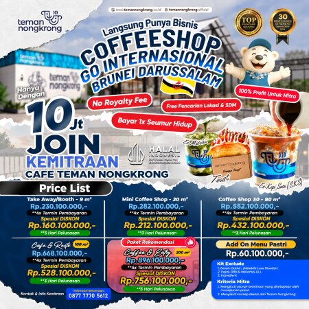 Teman Nongkrong Franchise Coffee Shop Poster