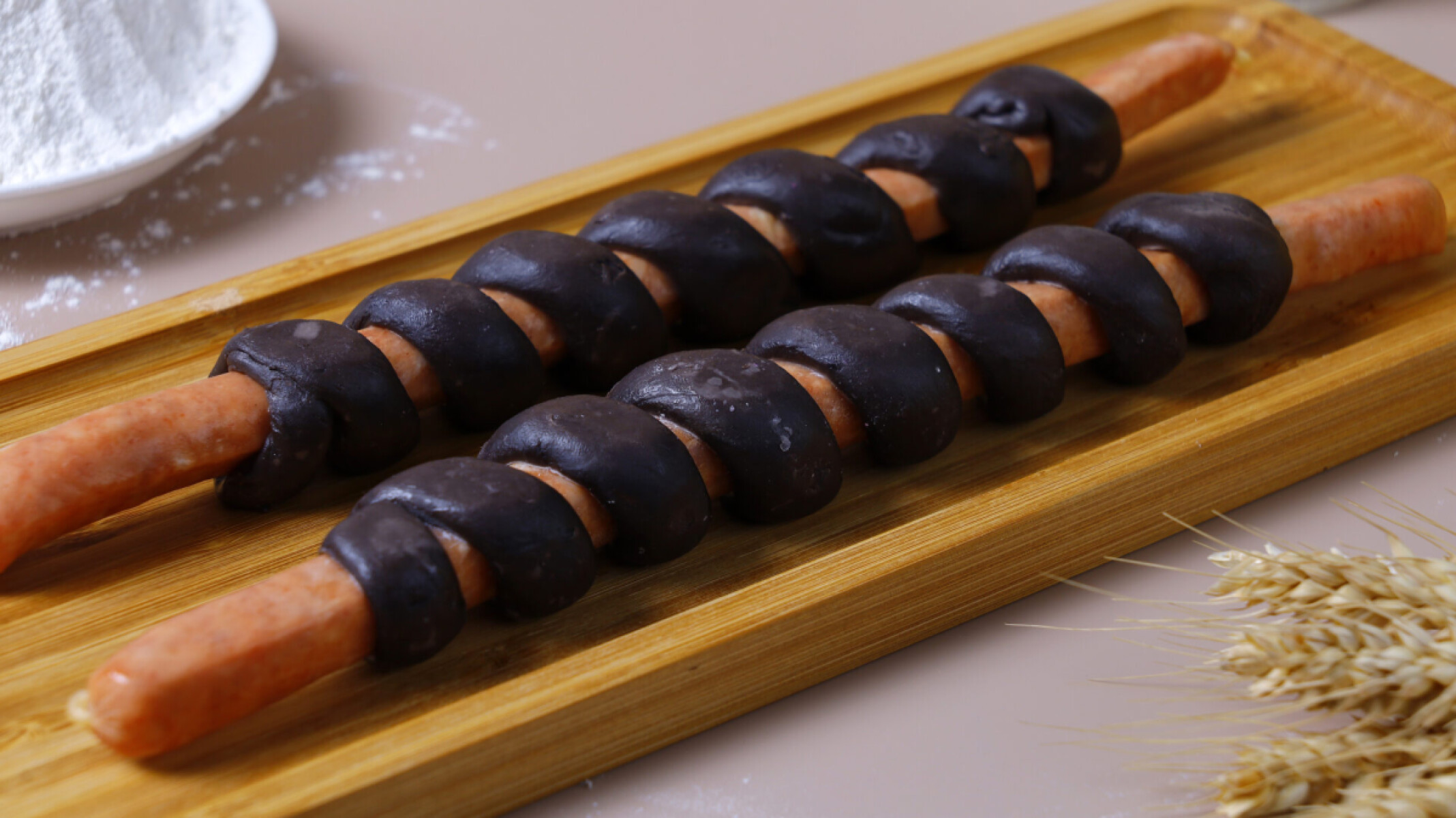 墨鱼香肠 (2)-Cuttlefish Sausage