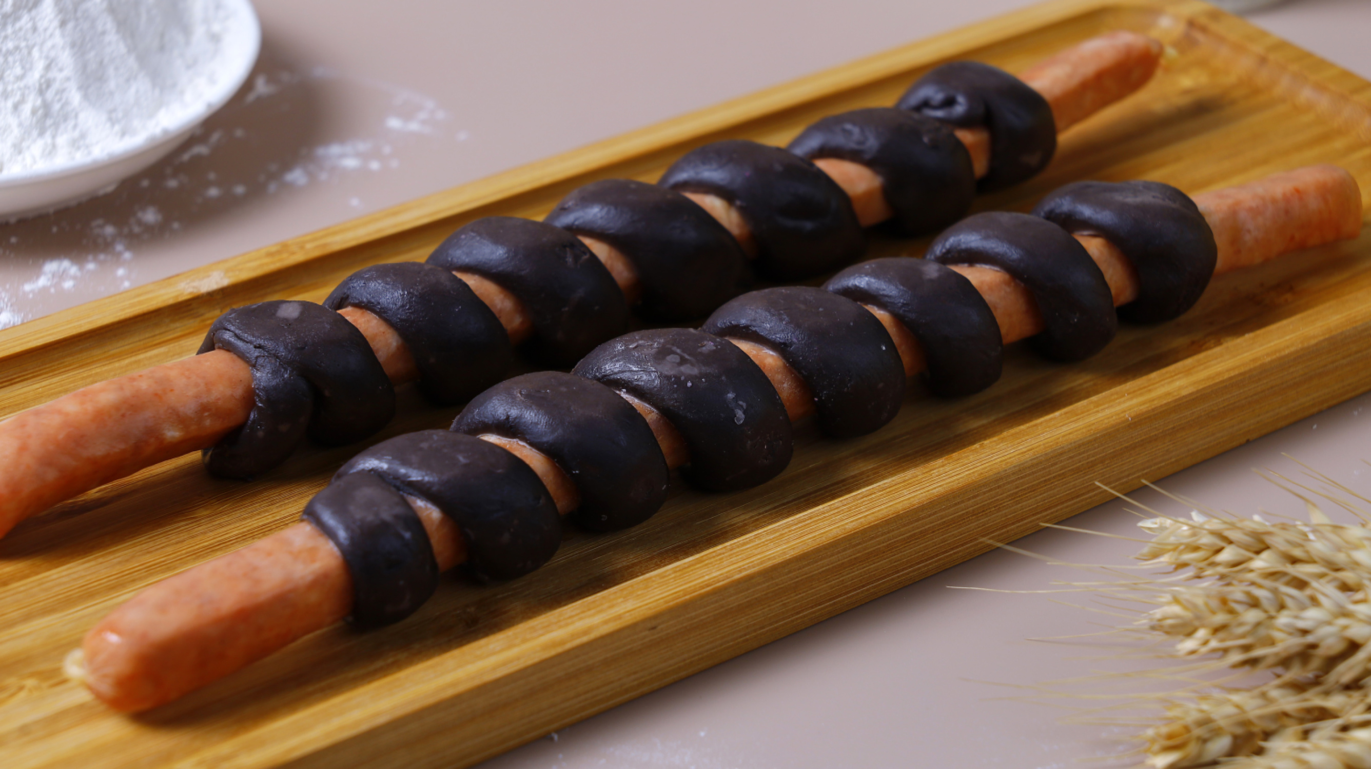 墨鱼香肠 (2)-Cuttlefish Sausage