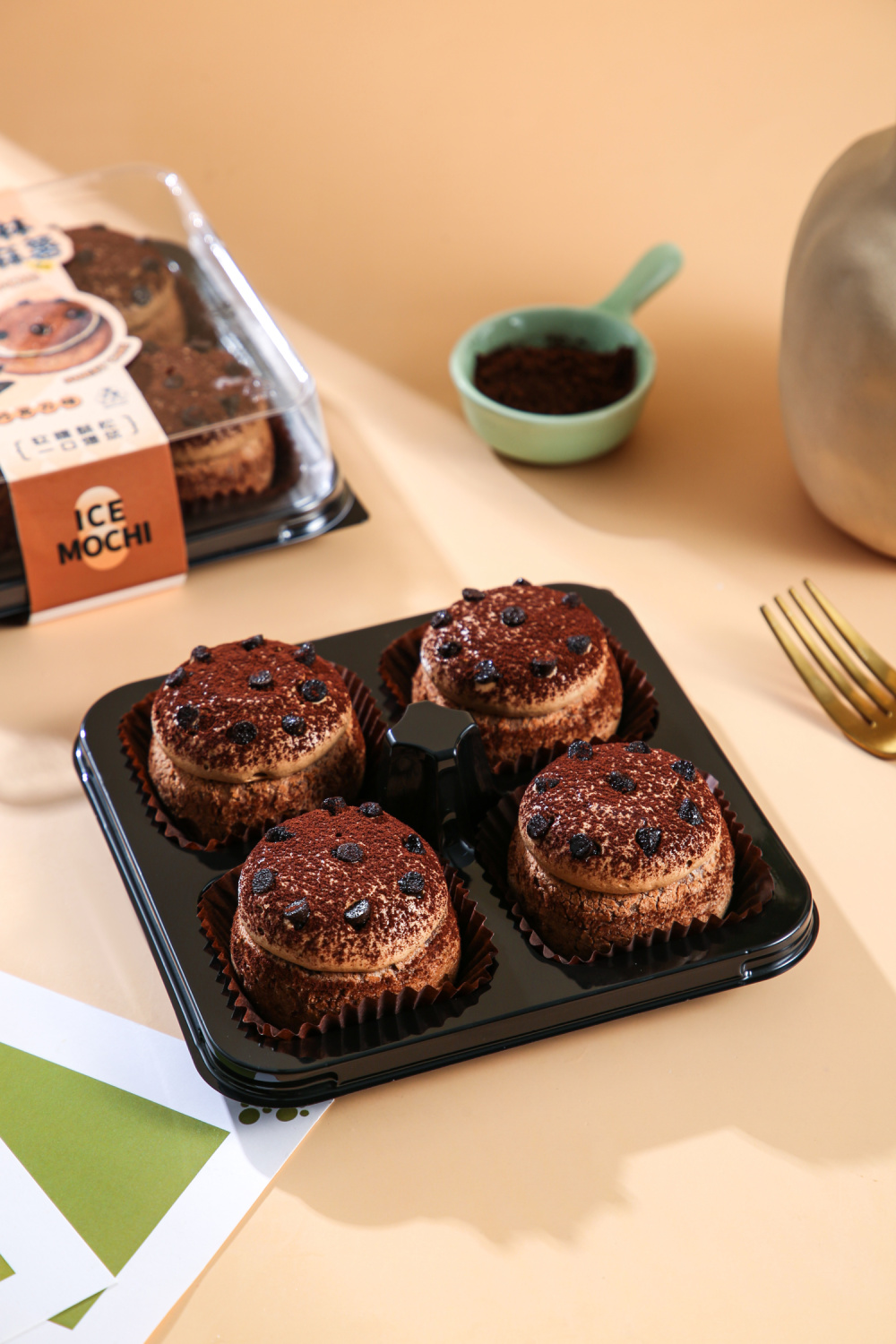 冰淇淋奶盖麻薯（巧克力味） (2)