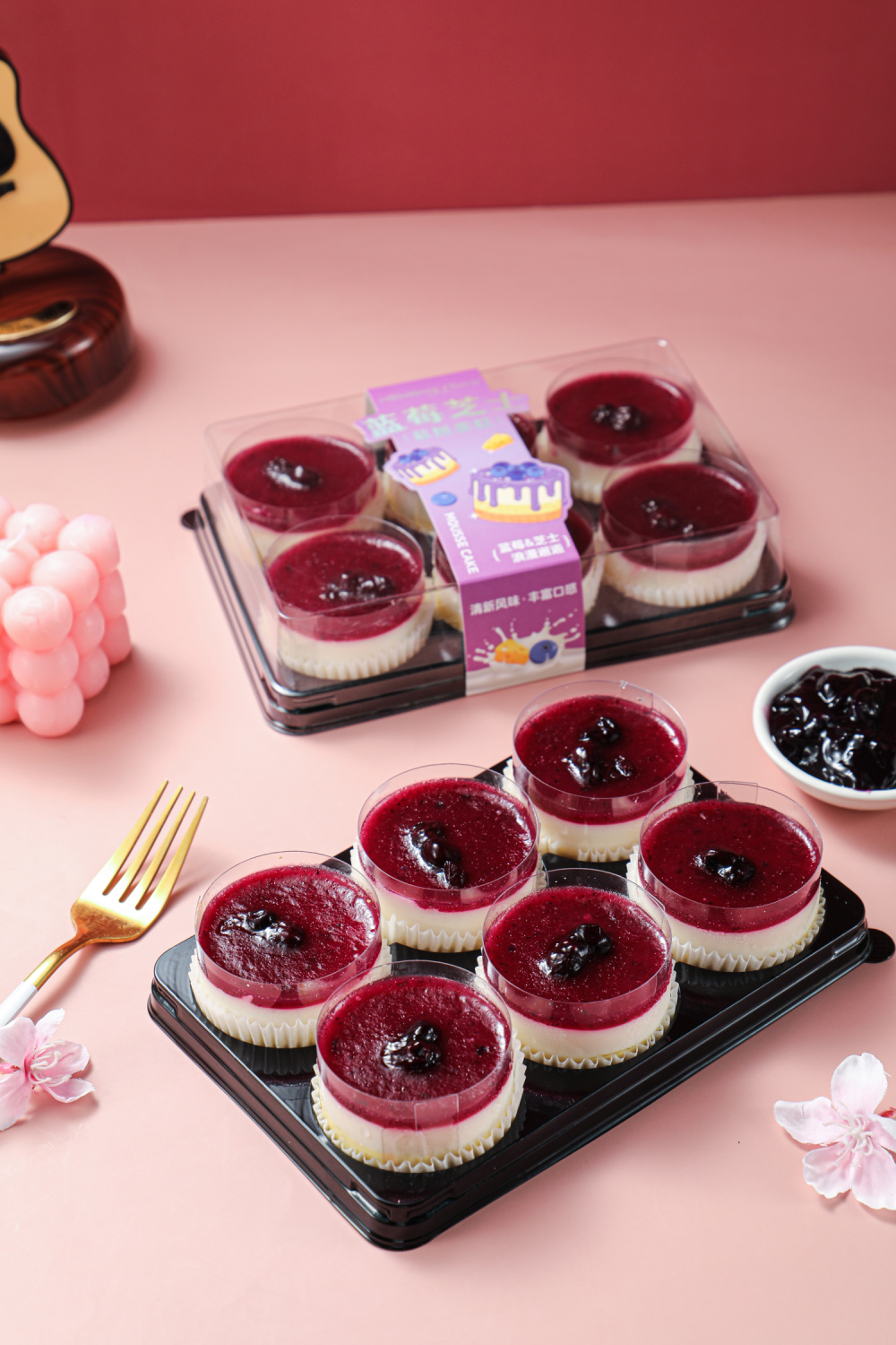 蓝莓芝士慕斯蛋糕6粒装 (1)